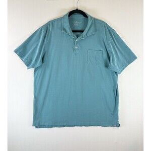 Peter Millar Men Polo Shirt Blue Performance Short Sleeve Pocket Golf Stretch XL